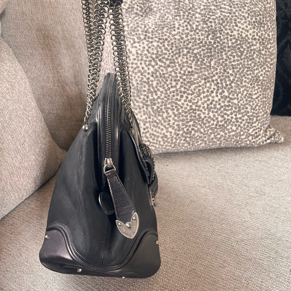 Christian Dior Limited Edition Jeanne Frame Charcoal Black Handle Shoulder Bag - Picture 2 of 10